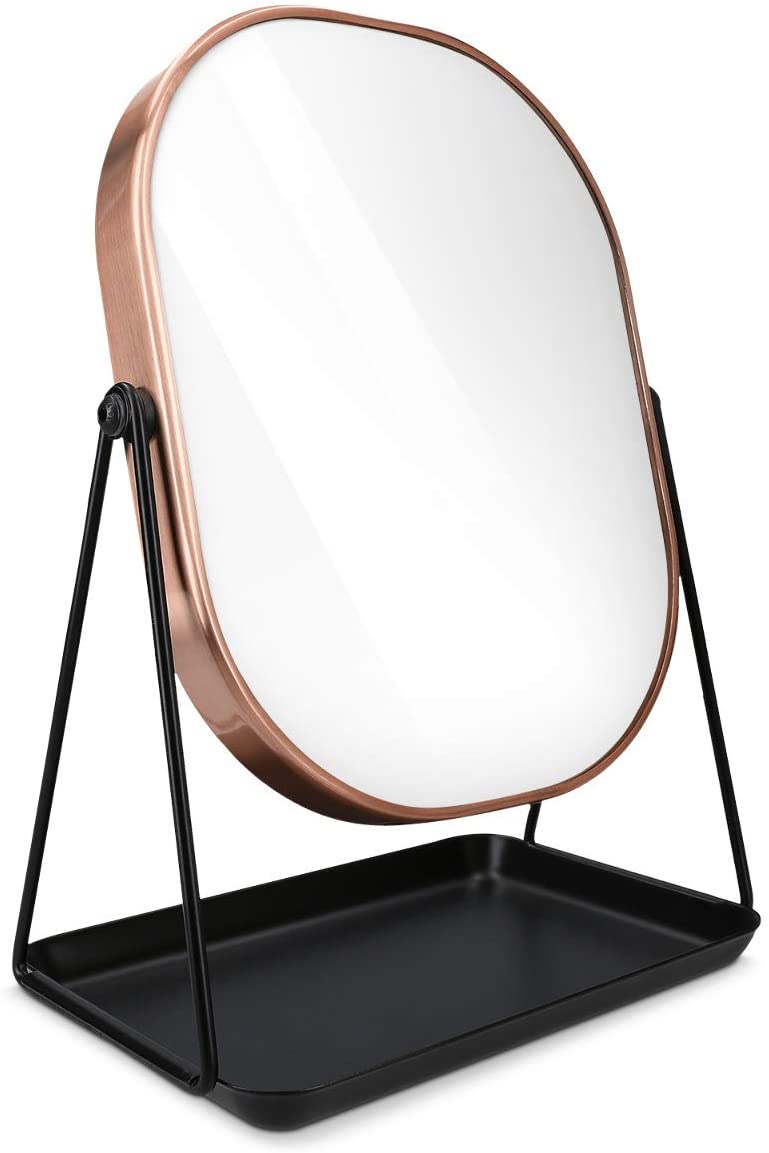 Navaris Free Standing Makeup Mirror - Καθρέπτης Μακιγιάζ - Copper - 49361.27