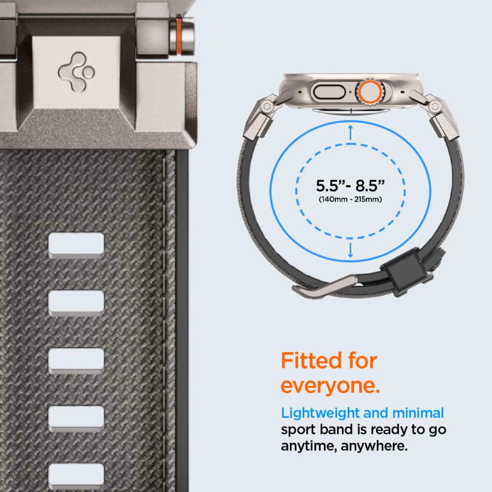 Spigen Λουράκι Apple Watch 8/9/10/11 - SE (1/2/3) - Ultra (1/2/3) – 44/45/46/49mm DuraPro Armor - Grey