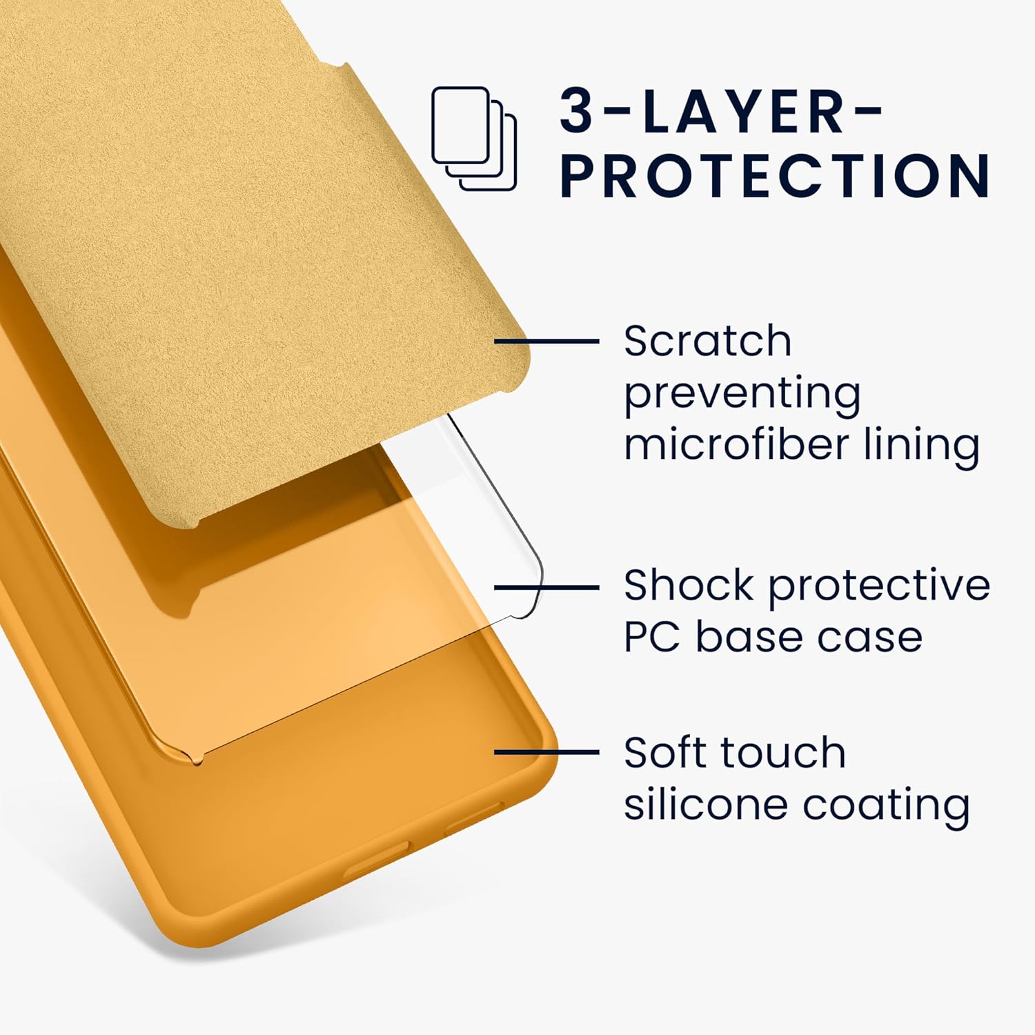 KW iPhone 15 Pro Max Θήκη Σιλικόνης Rubberized TPU - Mango