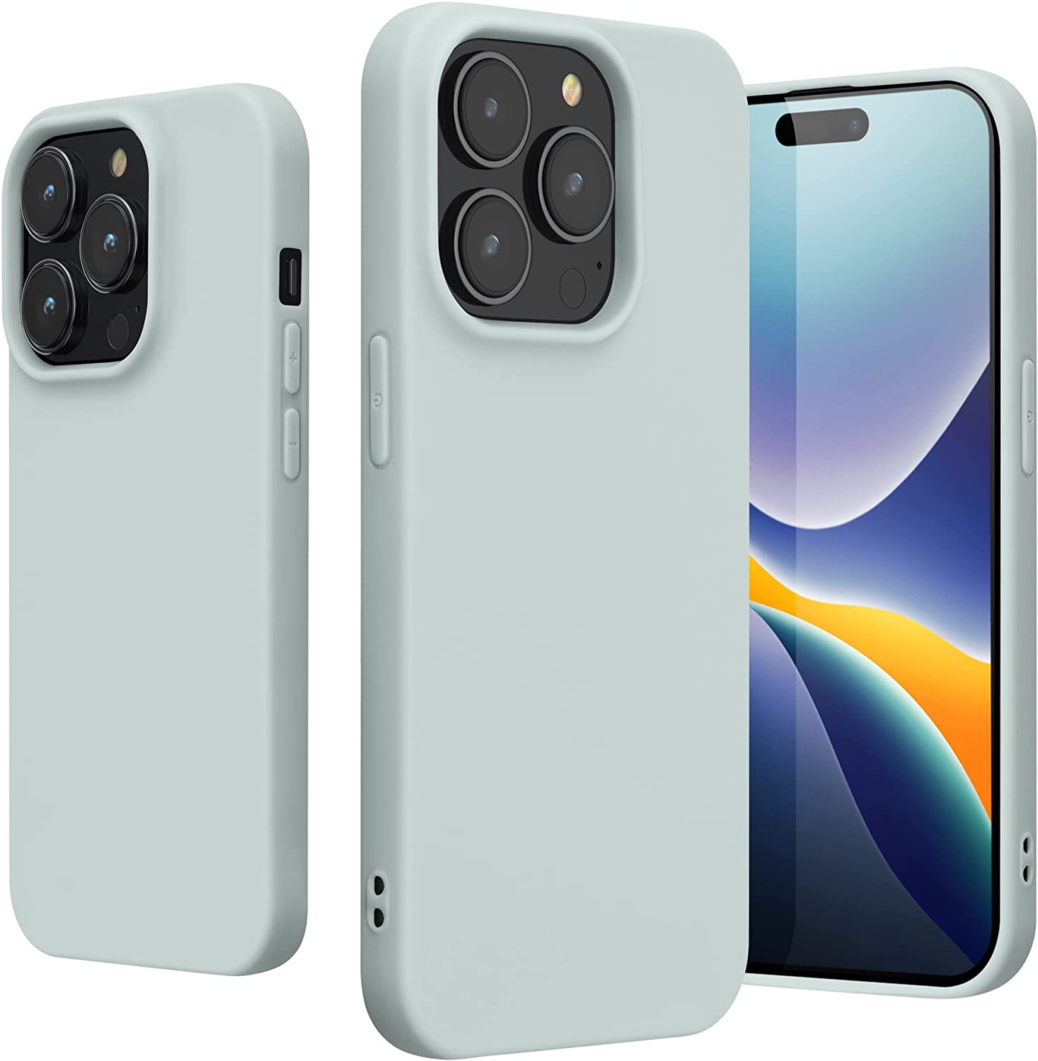 KW iPhone 14 Pro Λεπτή Θήκη Σιλικόνης TPU - Cool Mint - 59077.200