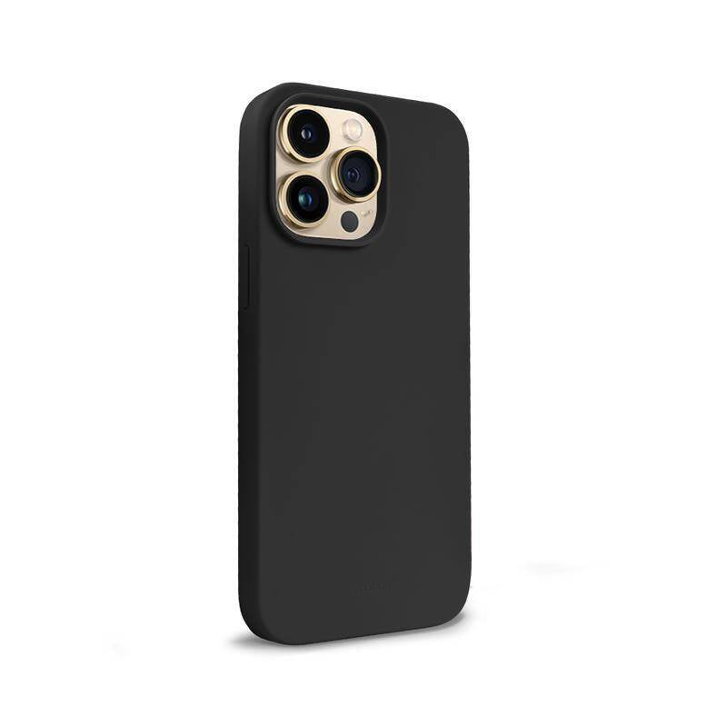 Crong iPhone 14 Pro Color Cover Θήκη Σιλικόνης - Black