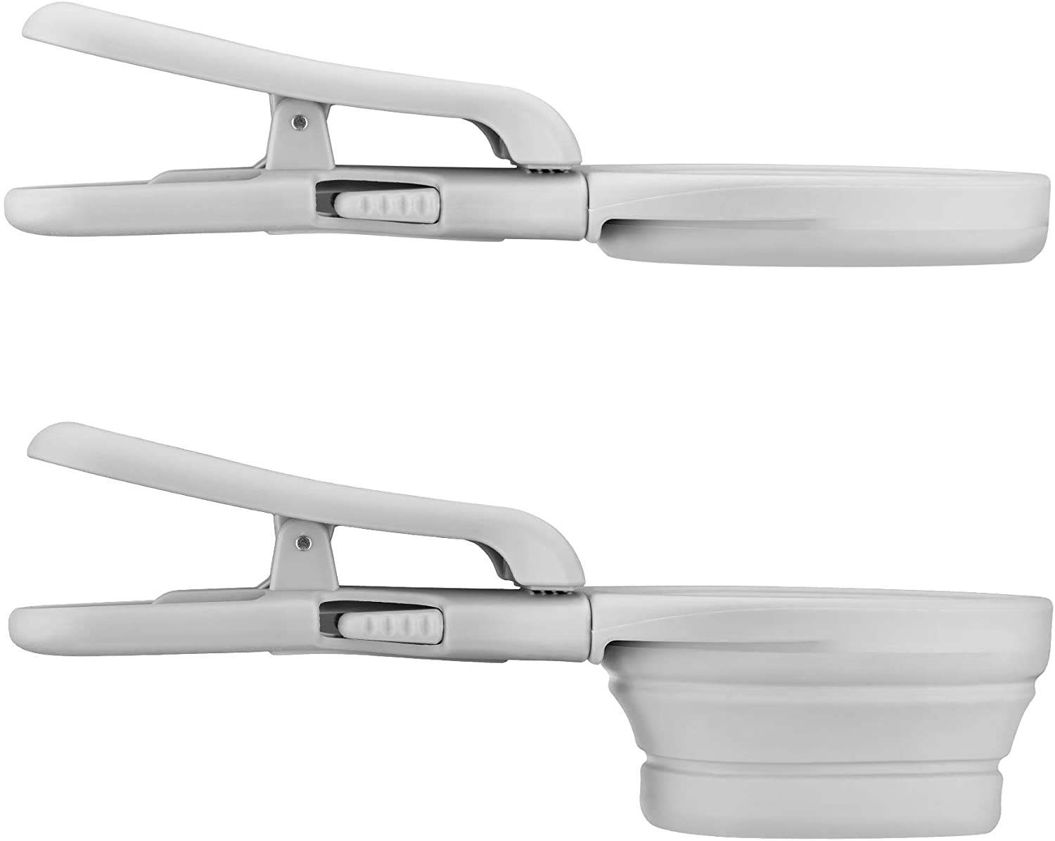 Navaris Πτυσσόμενο Scoop Φαγητού με Καπάκι για Κατοικίδια - Blue / Black Grey - 49080.19