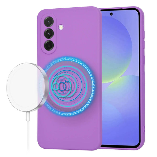 Techsuit Samsung Galaxy A36 5G SoftFlex MagSafe Θήκη Σιλικόνης - Purple