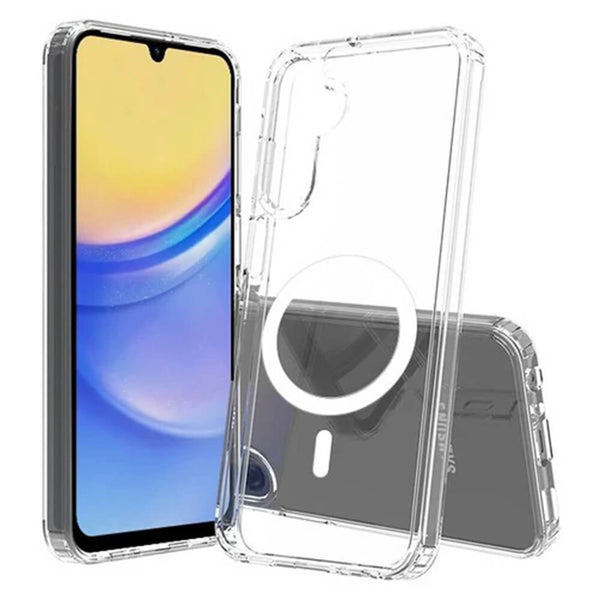 Techsuit Samsung Galaxy A15 4G - MagSafe Pro - Σκληρή Θήκη με Πλαίσιο Σιλικόνης - Διάφανη - likebrands.gr