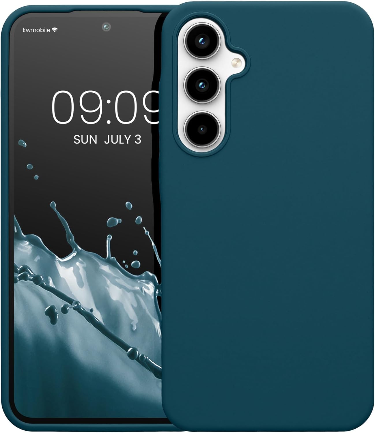 KW Samsung Galaxy A35 5G Θήκη Σιλικόνης Rubberized TPU - Petrol Matte