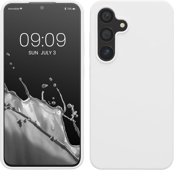 KW Samsung Galaxy S24 Θήκη Σιλικόνης Rubberized TPU - Matte White