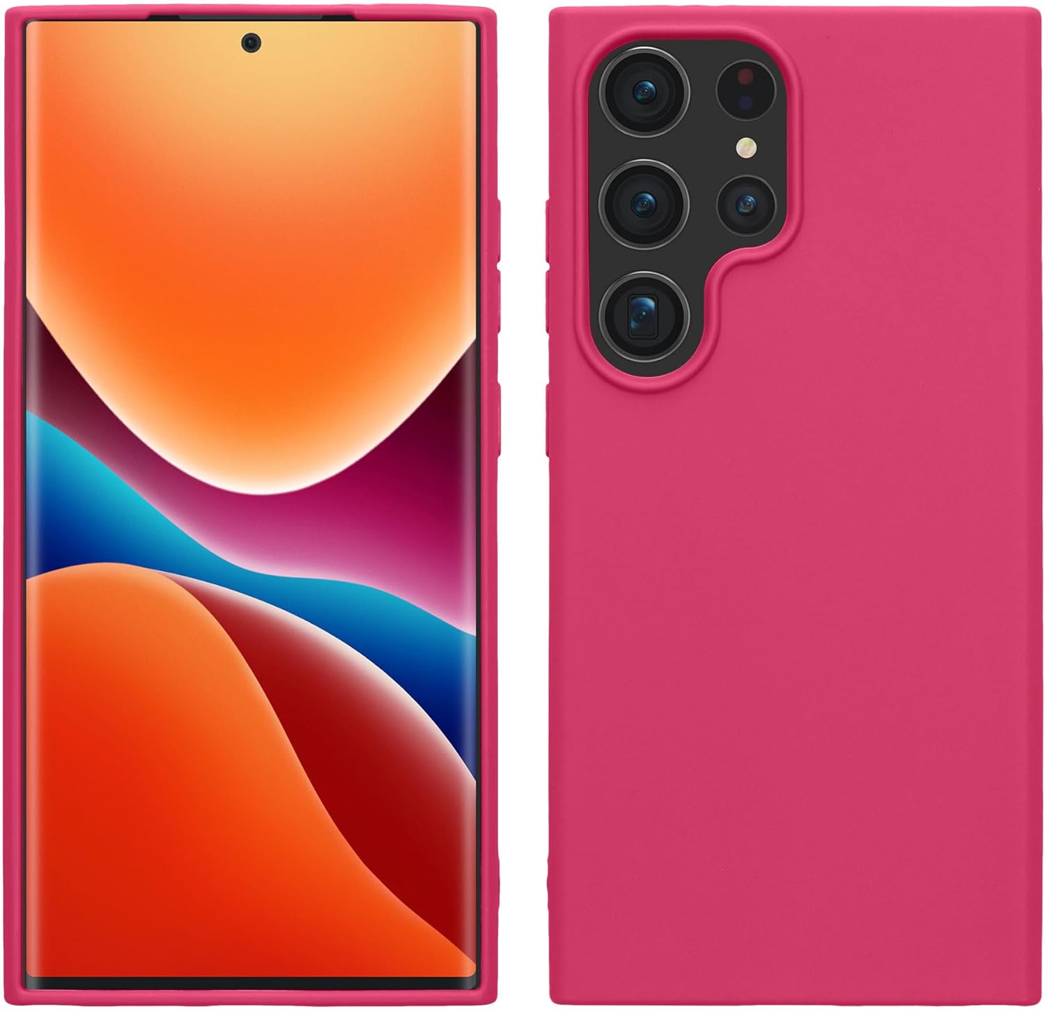 KW Samsung Galaxy S24 Ultra Θήκη Σιλικόνης TPU - Neon Pink