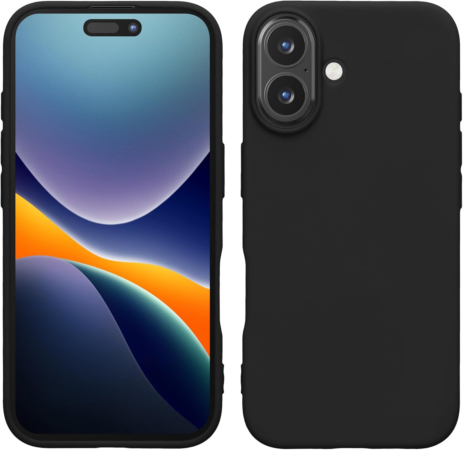 KW iPhone 16 Λεπτή Θήκη Σιλικόνης TPU - Matte Black