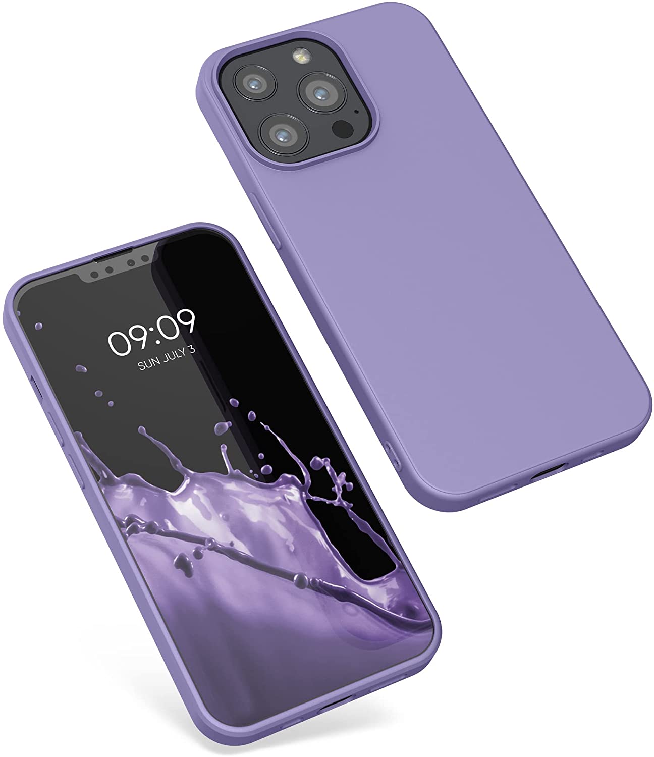 KW iPhone 13 Pro Θήκη Σιλικόνης Rubberized TPU - Violet Purple - 55962.222