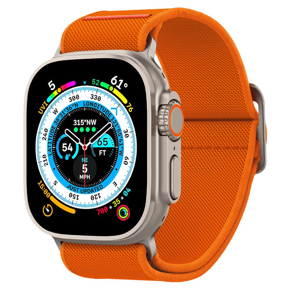 Spigen Λουράκι Apple Watch 8/9/10/11 - SE (1/2/3) - Ultra (1/2/3) – 44/45/46/49mm Fit Lite Ultra - Orange