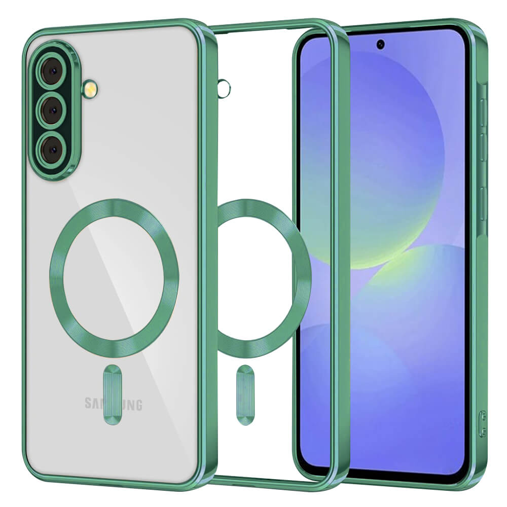 Techsuit Samsung Galaxy A36 5G / A56 5G - Luxury Crystal MagSafe - Θήκη Σιλικόνης - Light Green