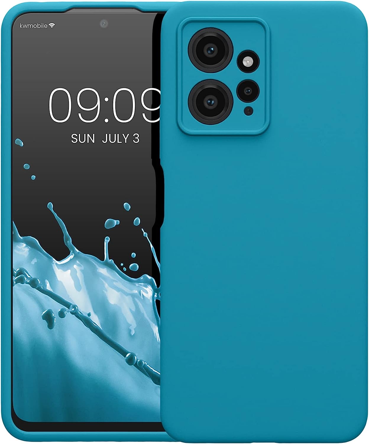 KW Xiaomi Redmi Note 12 4G Θήκη Σιλικόνης Rubberized TPU - Caribbean Blue - 61180.224