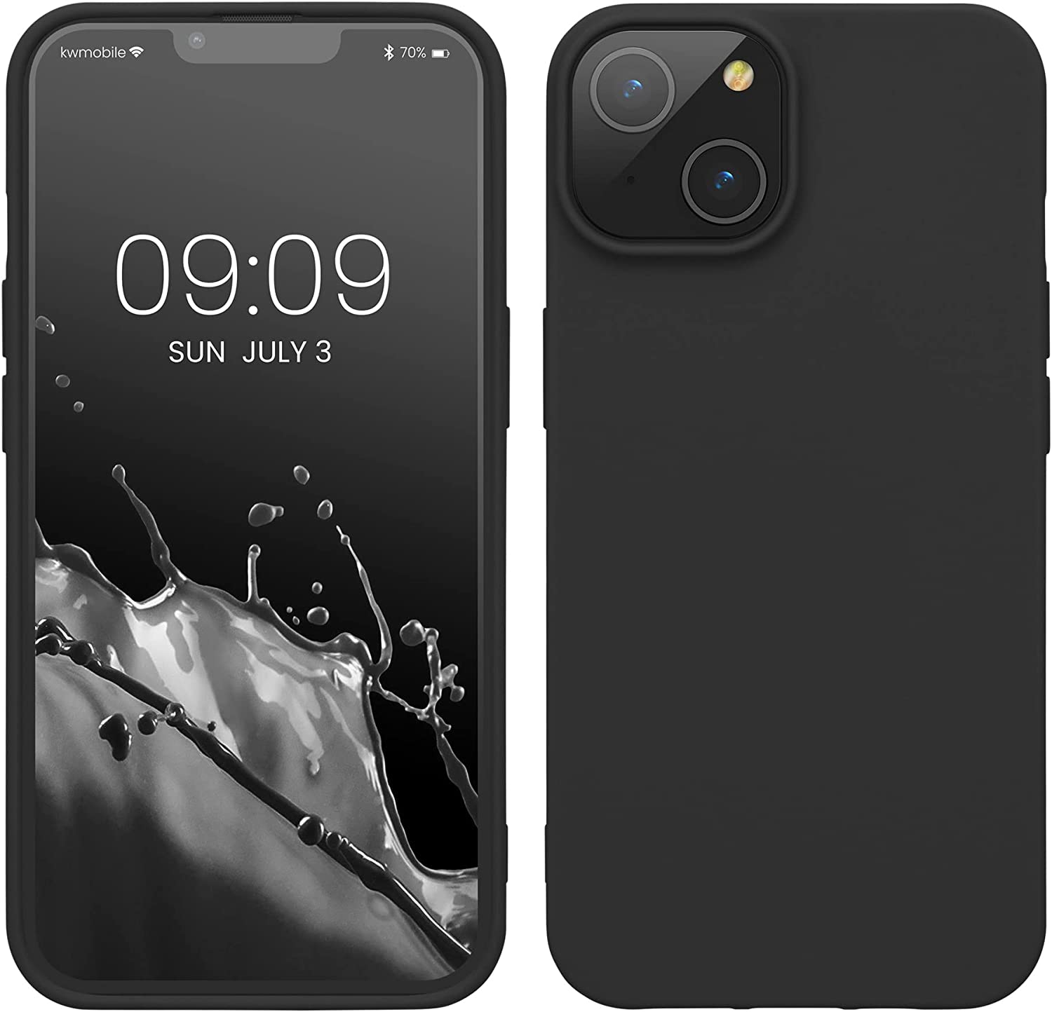 KW iPhone 14 Λεπτή Θήκη Σιλικόνης TPU - Black Matte - 59075.47