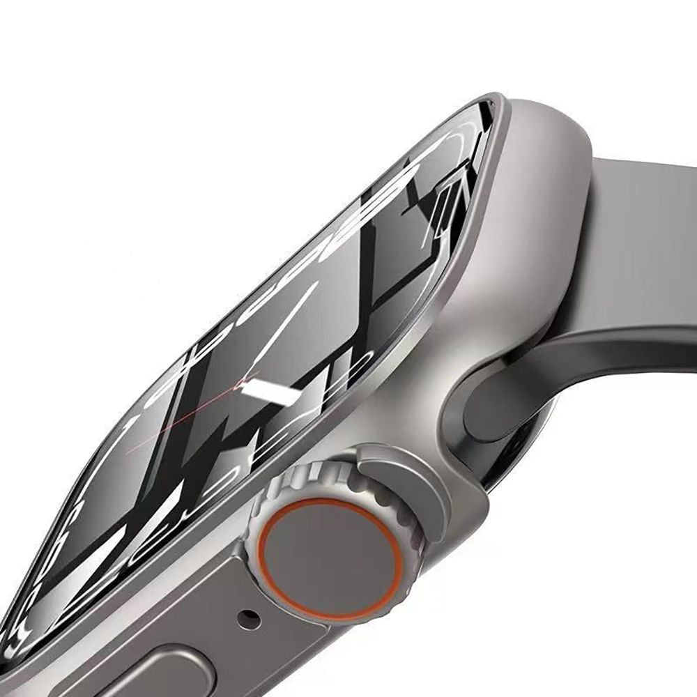 Tech-Protect Θήκη Apple Watch 4/5/6 - SE (1/2/3) - 44mm Defence 360 με Προστασία Οθόνης - Titanium / Orange