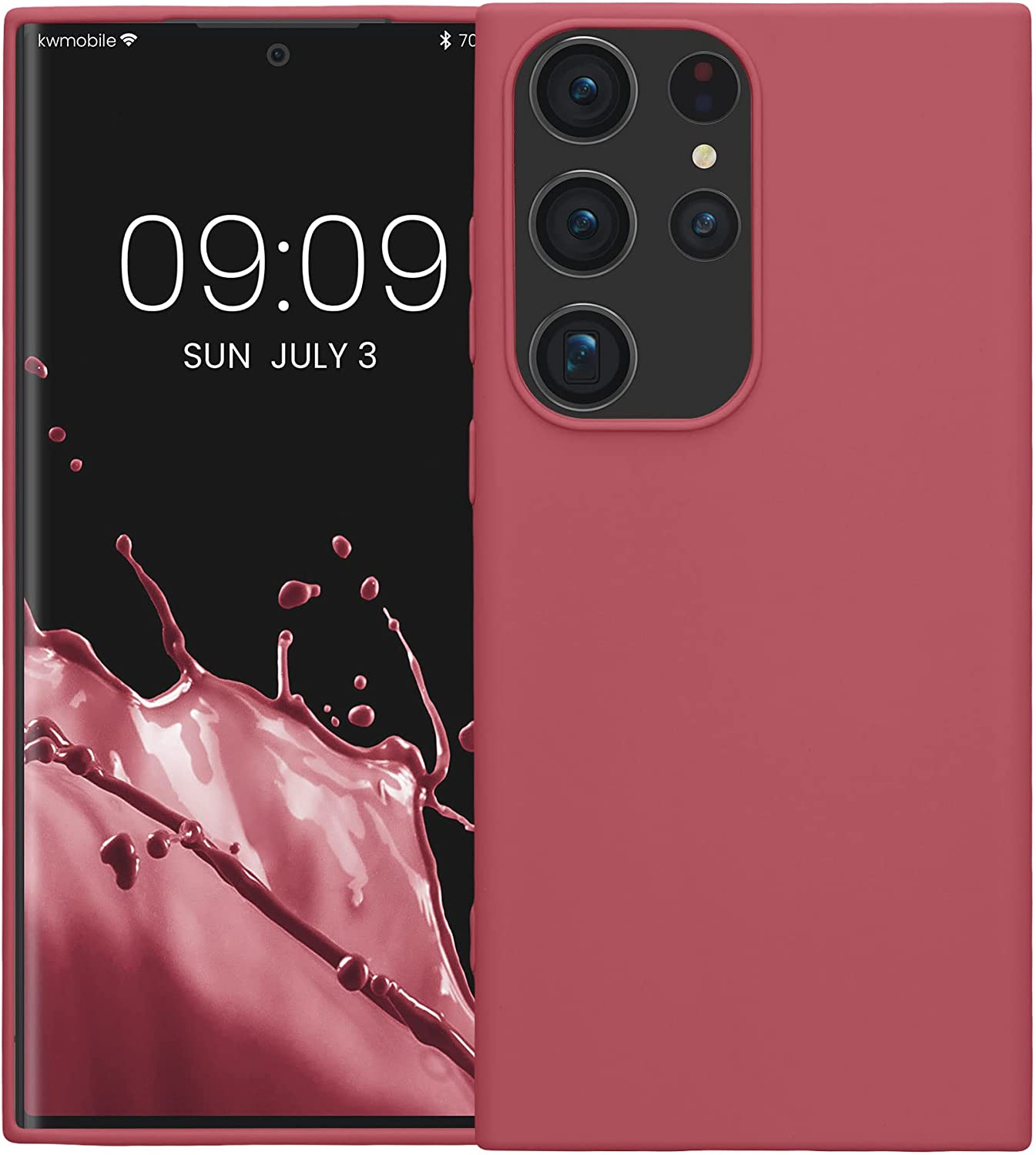 KW Samsung Galaxy S23 Ultra Θήκη Σιλικόνης TPU - Dark Rose - 60284.167