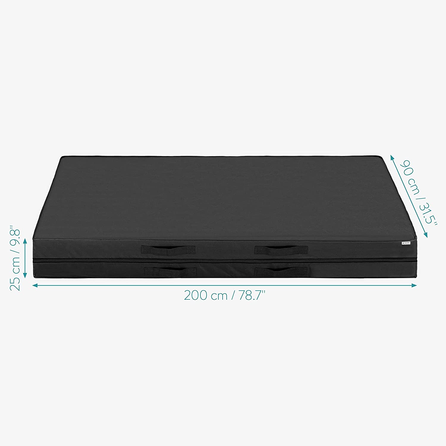 Navaris Θήκη Αποθήκευσης Στρώματος - 90 x 200 x 25 cm - Black - 54151.02