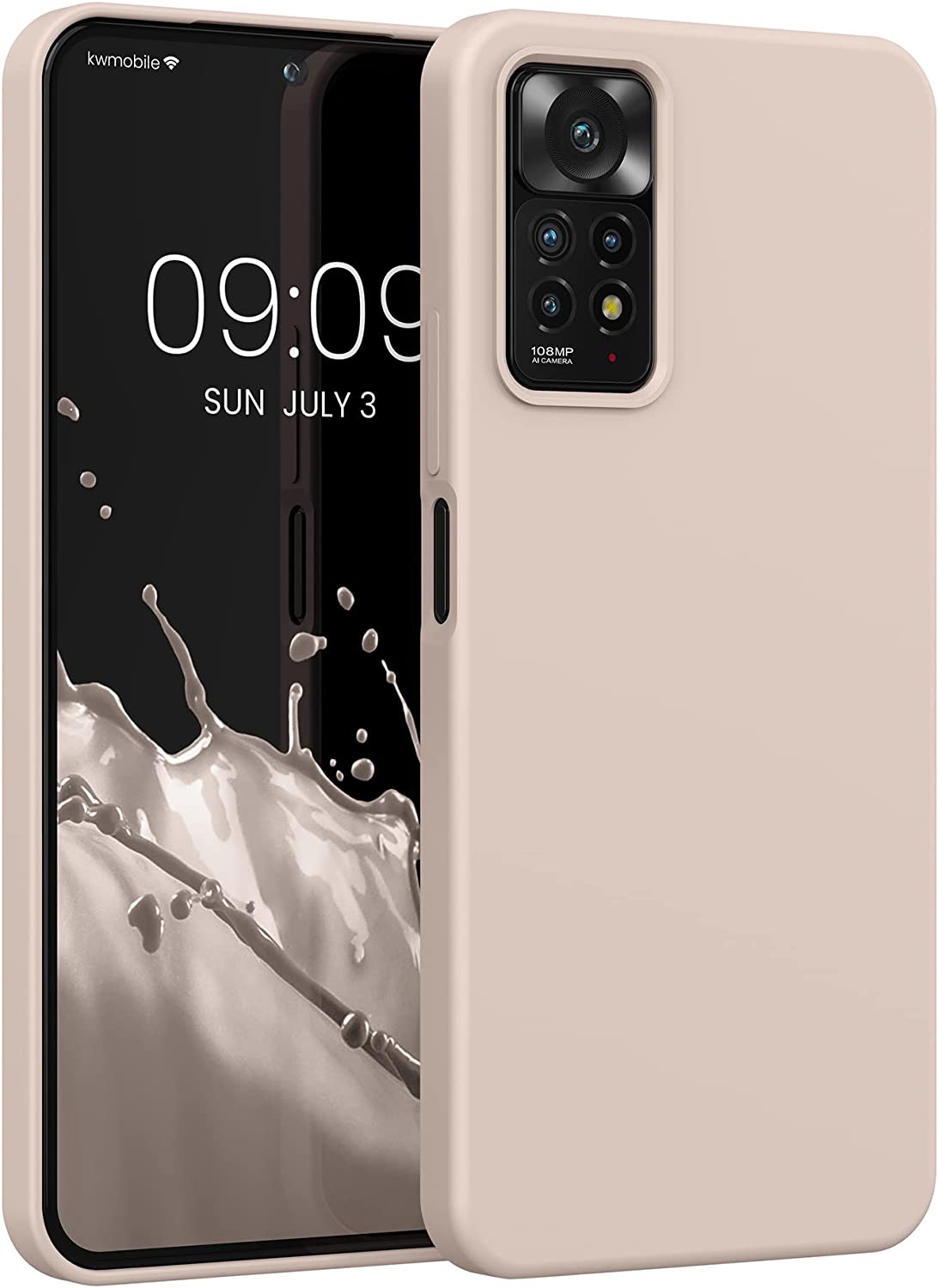 KW Xiaomi Redmi Note 11 Pro / Note 11 Pro 5G Θήκη Σιλικόνης Rubberized TPU - Coconut Swirl - 57373.225