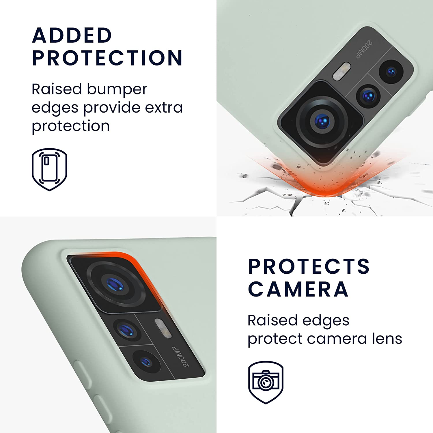 KW Xiaomi 12T / 12T Pro Θήκη Σιλικόνης Rubberized TPU - Cool Mint - 60213.200