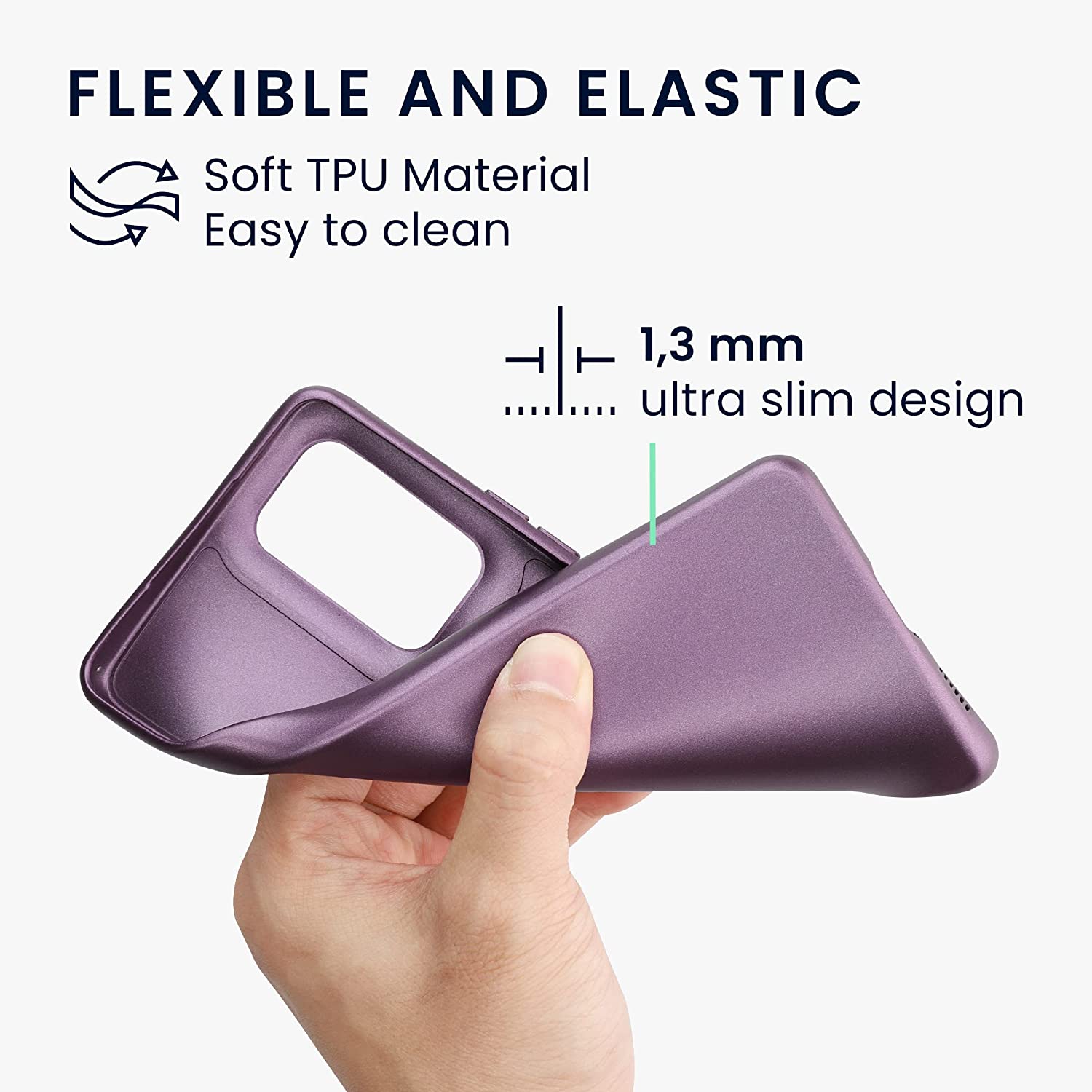 KW Samsung Galaxy A53 5G Θήκη Σιλικόνης TPU - Metallic Lavender - 58019.230