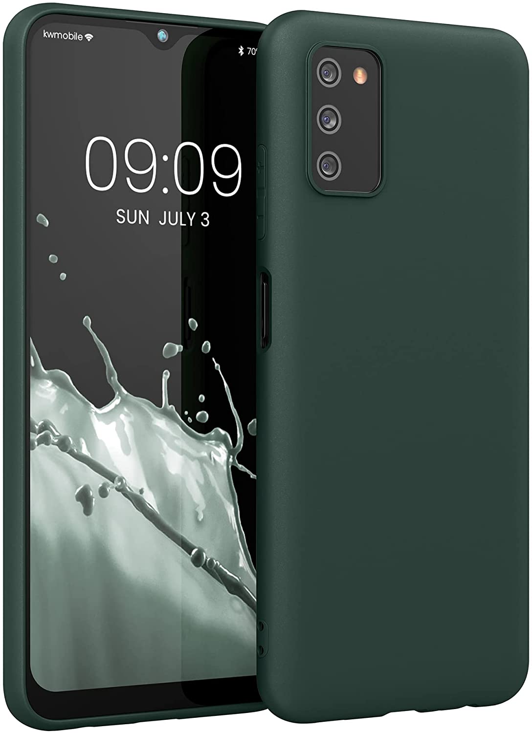 KW Samsung Galaxy A03s Θήκη Σιλικόνης TPU - Moss Green - 56517.169