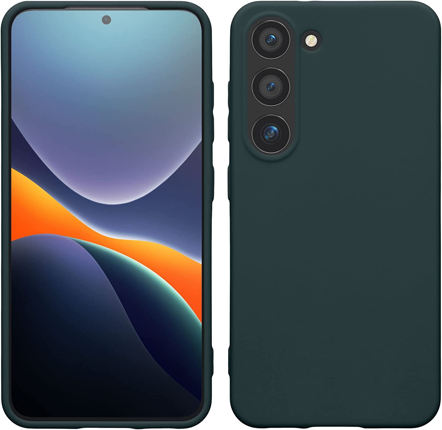 KW Samsung Galaxy S23 Θήκη Σιλικόνης TPU - Dark Slate - 60282.202