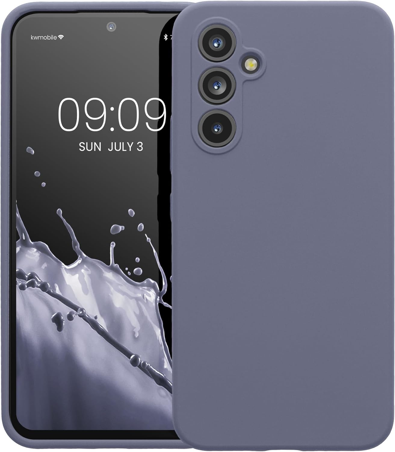 KW Samsung Galaxy A54 5G Θήκη Σιλικόνης Rubberized TPU - Lavender Grey