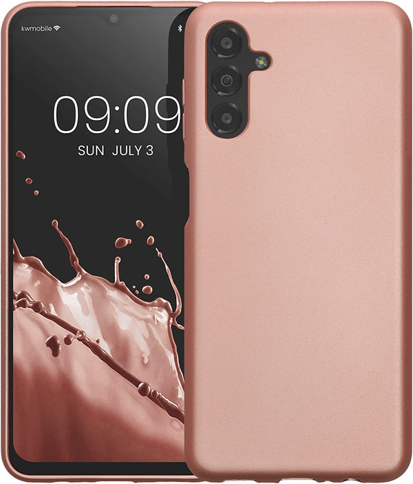 KW Samsung Galaxy A13 5G Θήκη Σιλικόνης TPU - Metallic Rose Gold - 60134.31