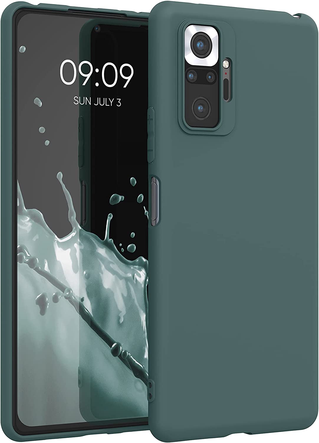 KW Xiaomi Redmi Note 10 Pro Θήκη Σιλικόνης TPU - Blue Green - 54551.171