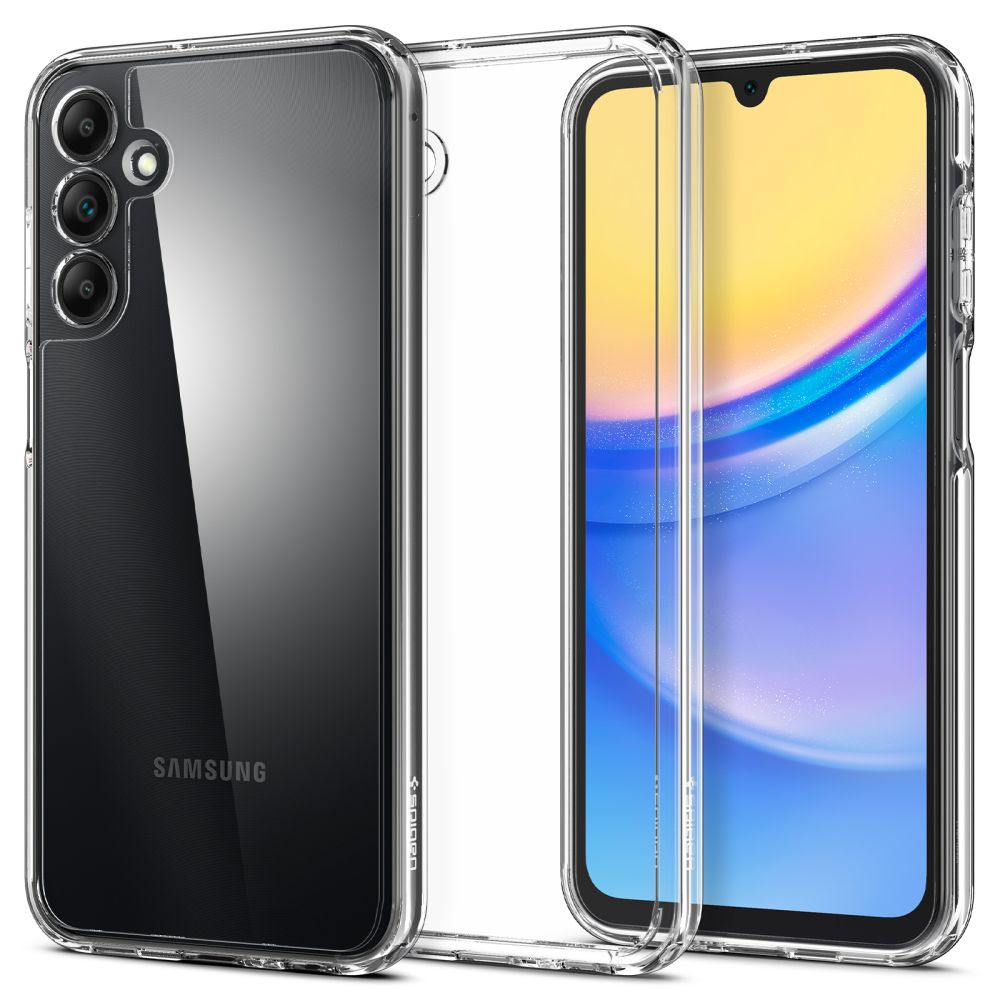 Spigen Samsung Galaxy A15 4G / A15 5G - Ultra Hybrid Σκληρή Θήκη με Πλαίσιο Σιλικόνης - Crystal Clear