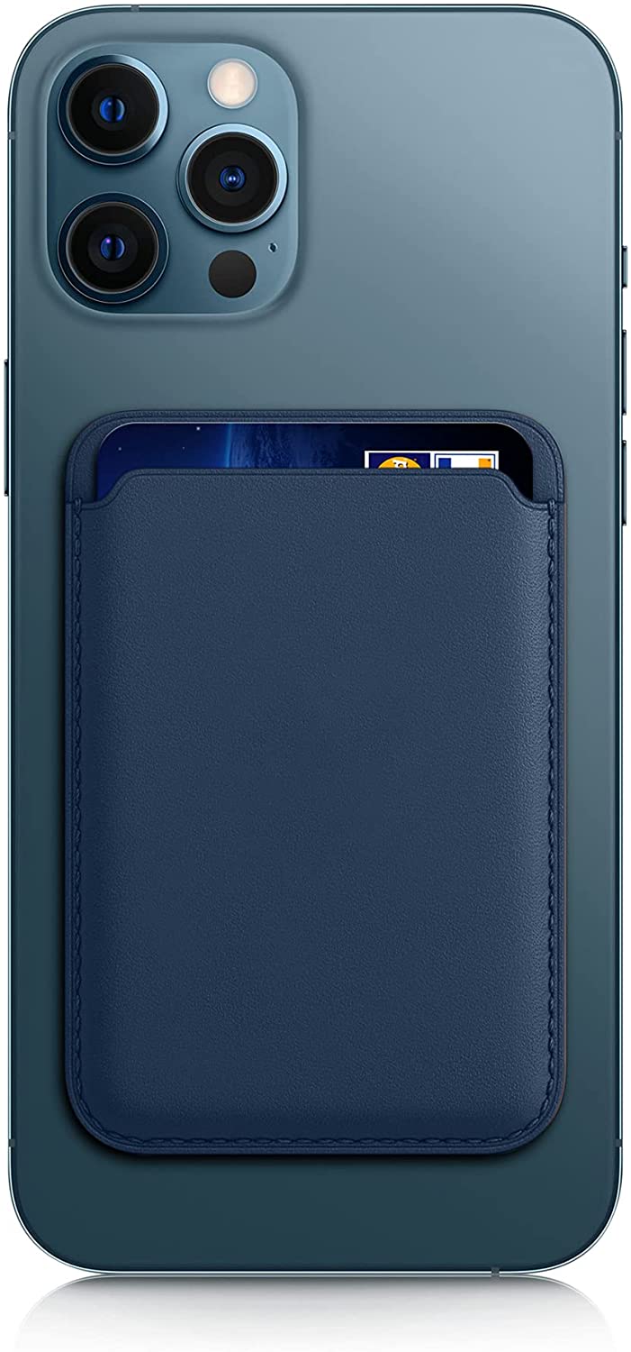 KW iPhone Θήκη από Συνθετικό Δέρμα για Πιστωτικές Κάρτες - Blue - 54606.17