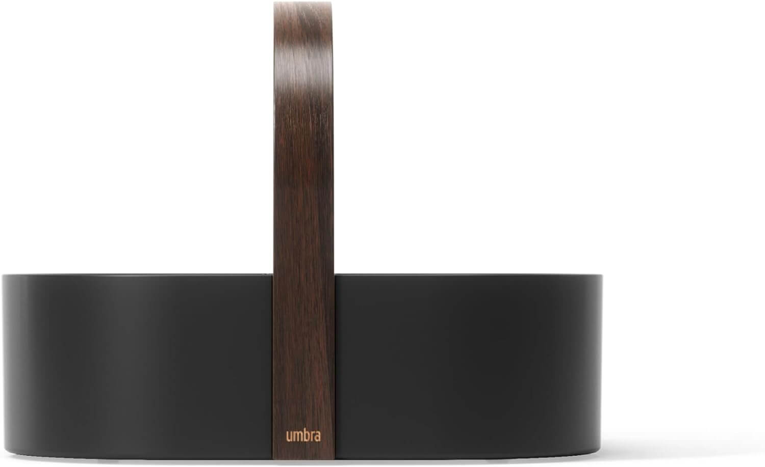 Umbra Bellwood Caddy Κουτί Αποθήκευσης - Οργάνωσης με Ξύλινη Λαβή - Black / Walnut