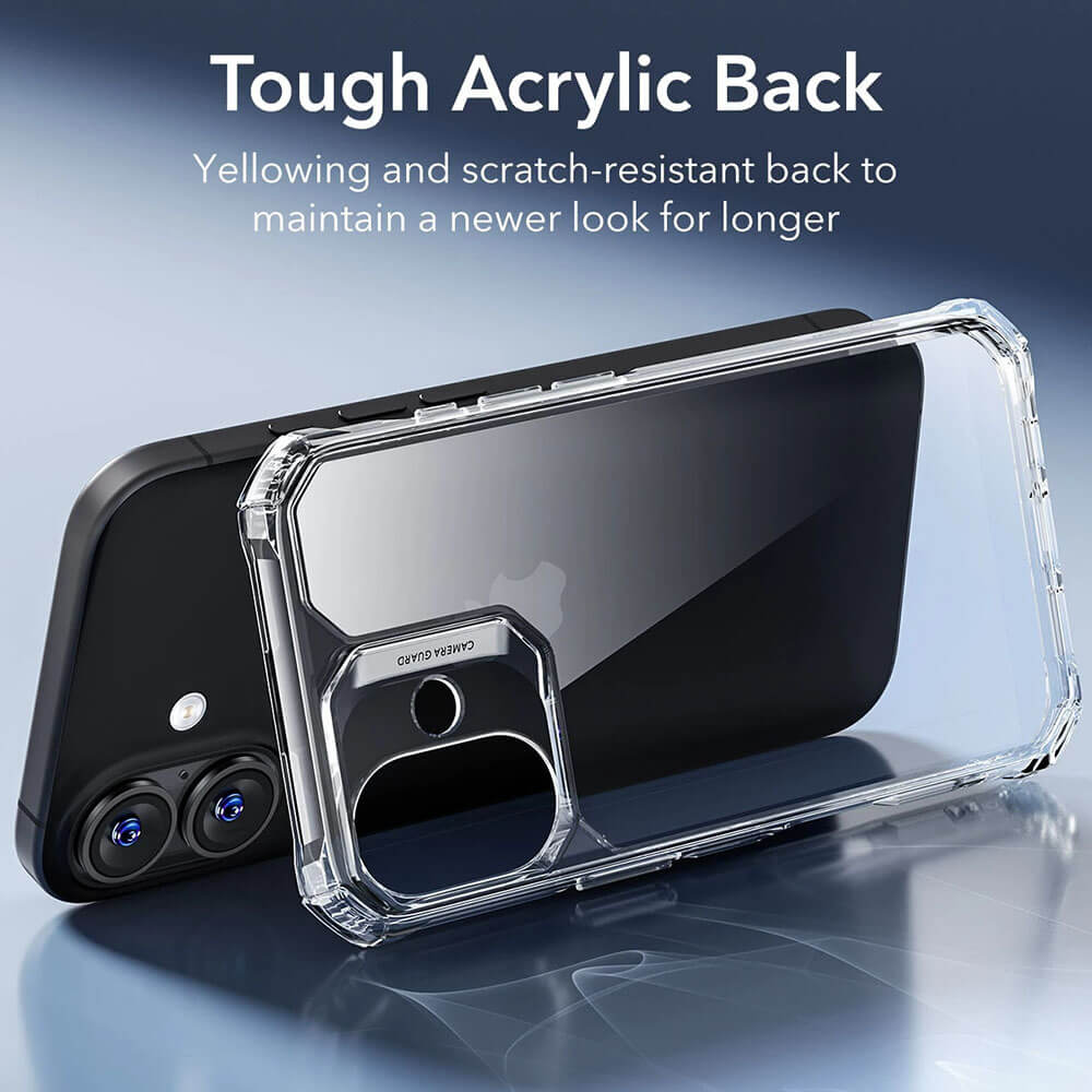 ESR iPhone 16 Air Armor Σκληρή Θήκη με Πλαίσιο Σιλικόνης - Διάφανη