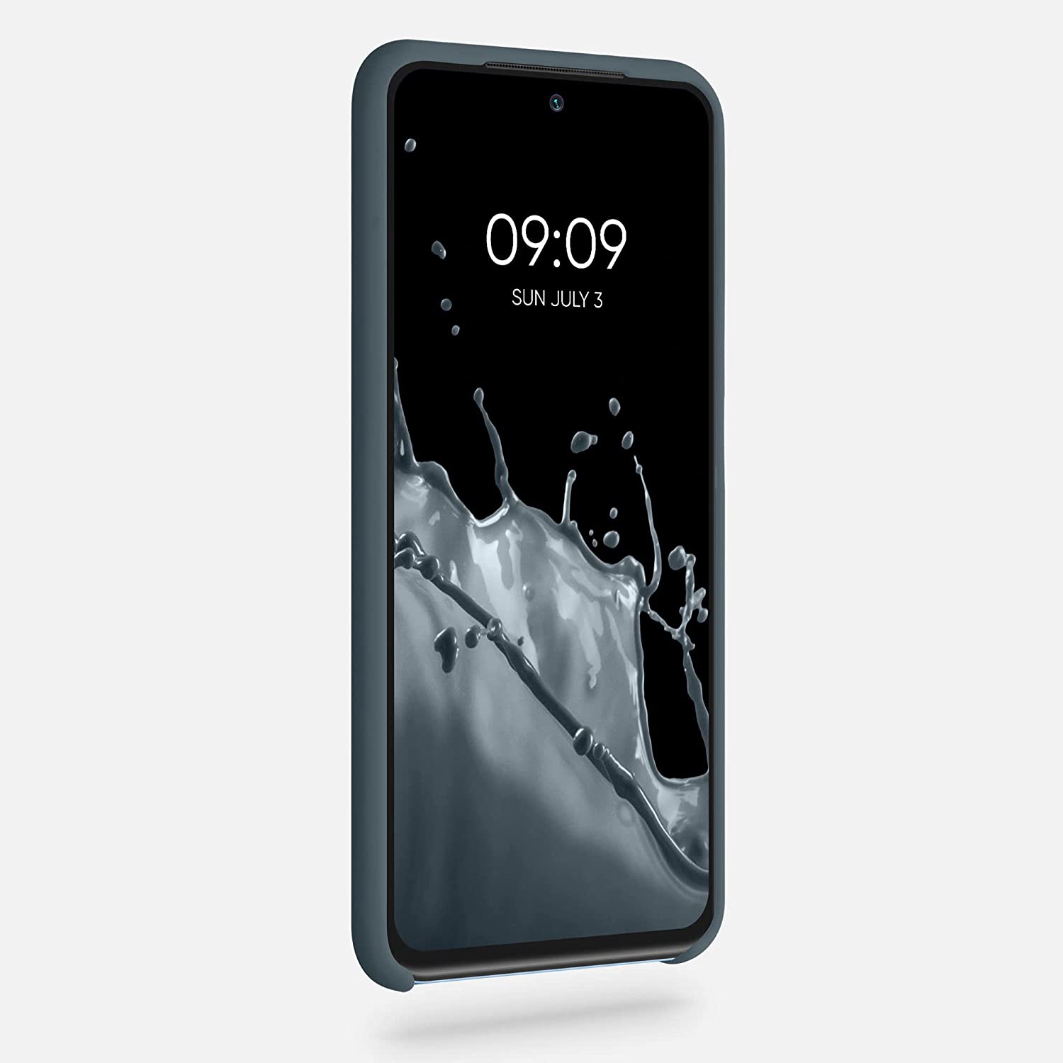 KW Xiaomi Redmi Note 10 / Note 10s / Poco M5s Θήκη Σιλικόνης Rubber TPU - Slate Grey - 54543.202