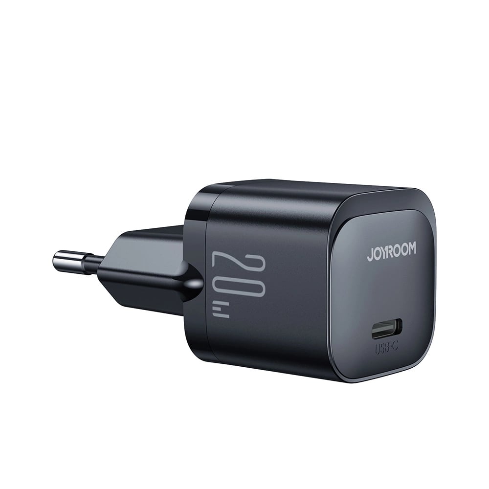 Joyroom Mini PD 20W Οικιακός Φορτιστής Γρήγορης Φόρτισης με Θύρα Type-C - Black - JR-TCF02