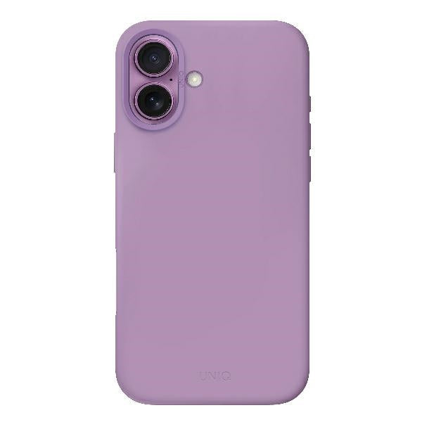 Uniq iPhone 16 Lino Hue Magclick Θήκη Σιλικόνης με MagSafe - Pink / Grape Pink