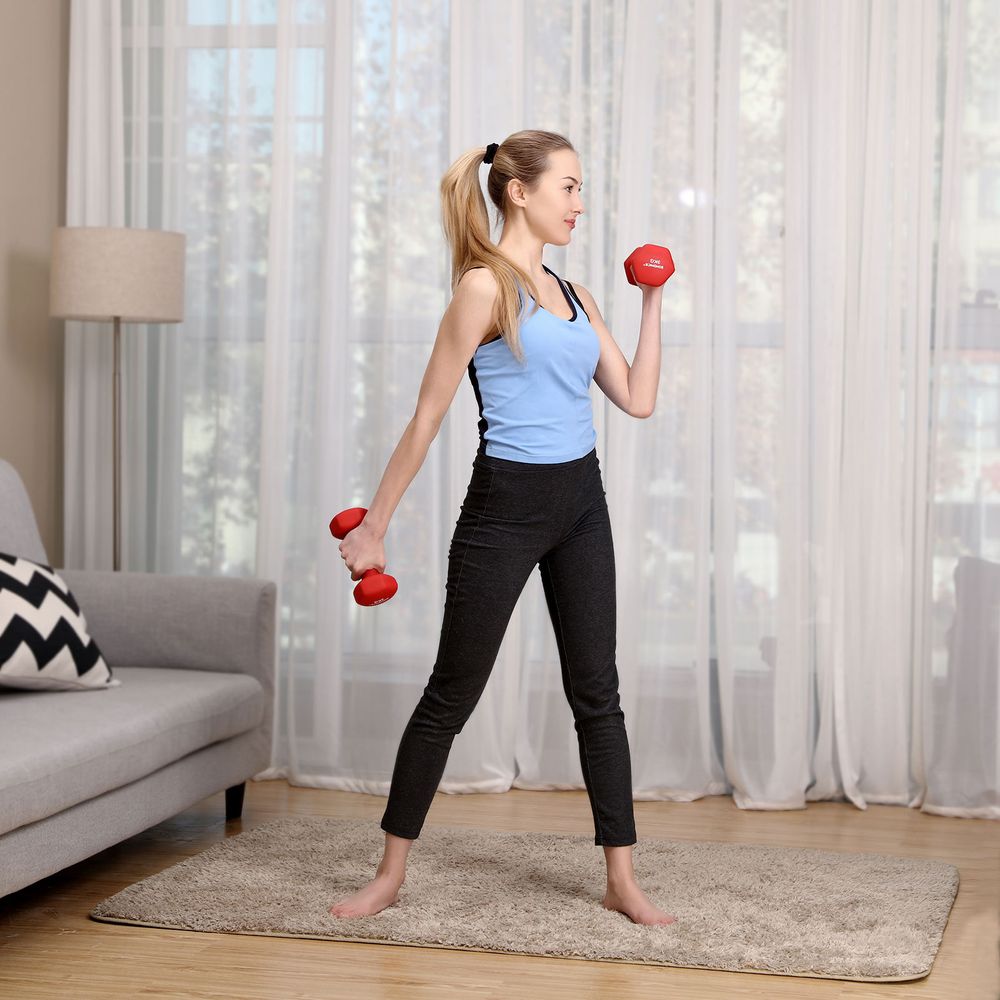 Songmics Σετ με 2 Βαράκια - 3 Kg - Red - SYL66RD