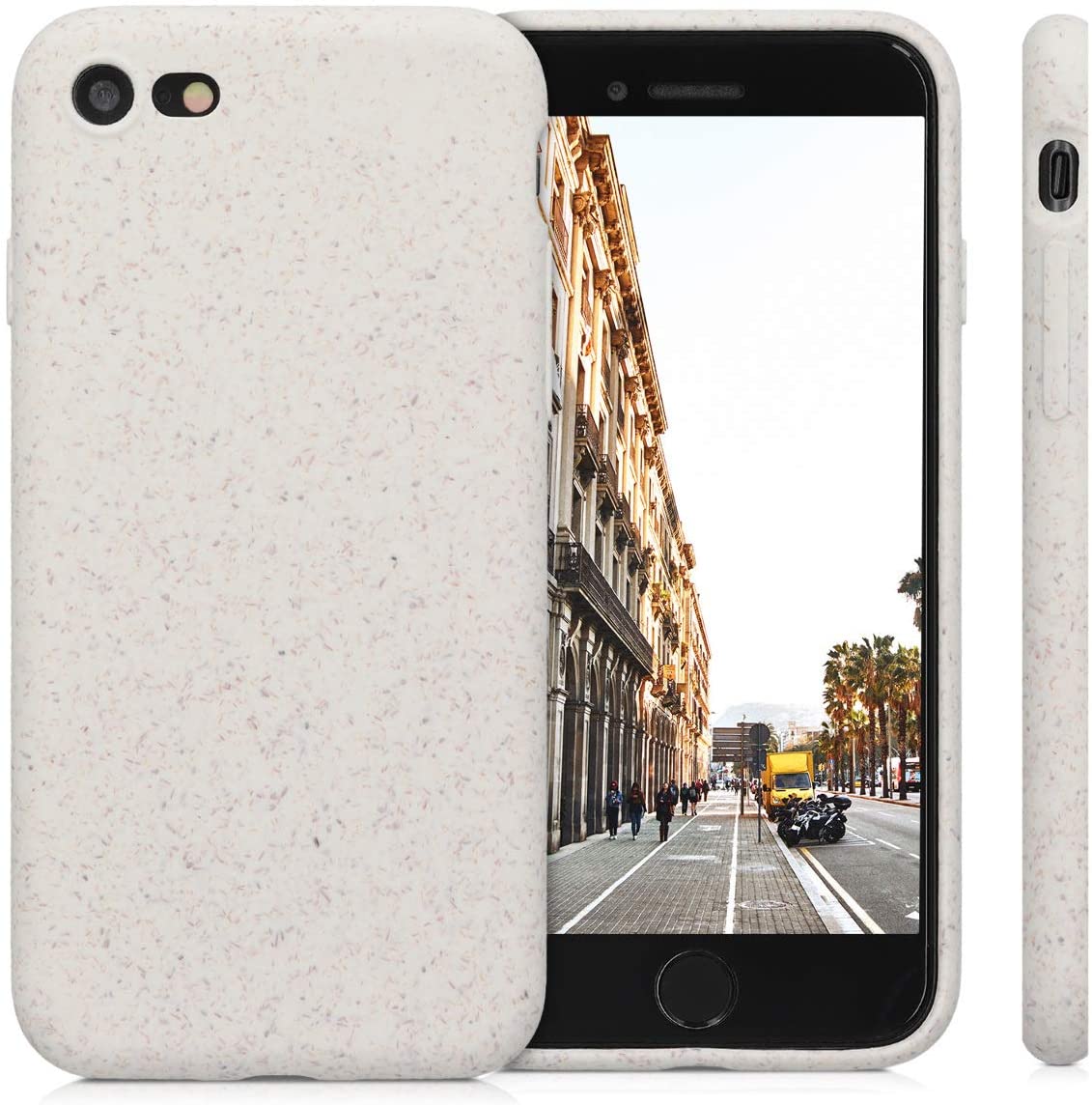 Kalibri iPhone SE 2022 / SE 2020 / 7 / 8 Θήκη Σιλικόνης TPU με Ανακυκλώσιμο και Βιοδιασπώμενο Υλικό - White - 49106.02