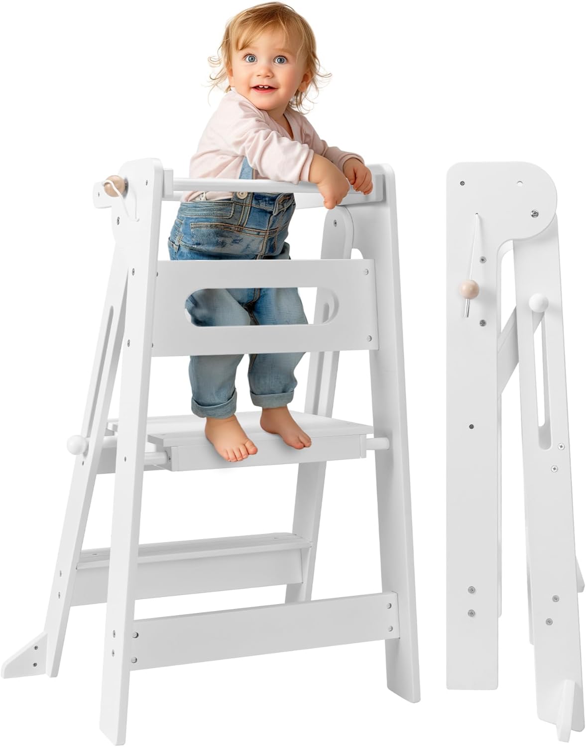 Navaris Πτυσσόμενος Πύργος Εκμάθησης - White