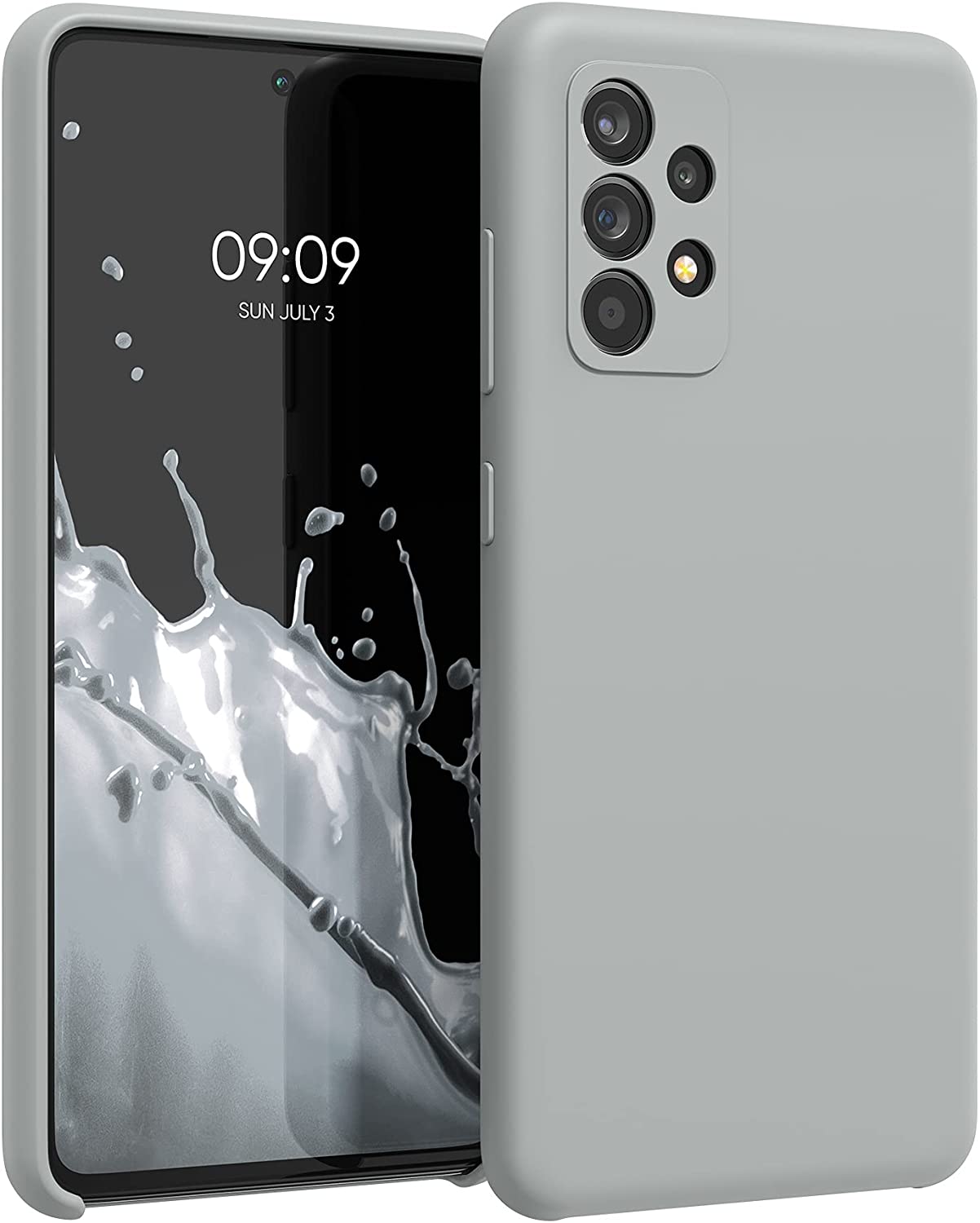 KW Samsung Galaxy A52 / A52 5G / A52s 5G Θήκη Σιλικόνης Rubber TPU - Light Grey Matte - 54347.70