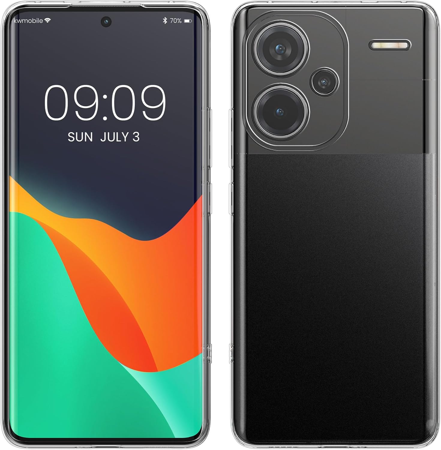 KW Xiaomi Redmi Note 13 Pro+ 5G Θήκη Σιλικόνης Crystal TPU - Διάφανη