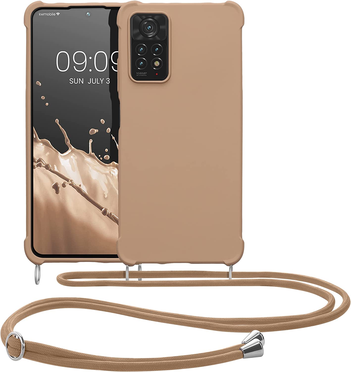 KW Xiaomi Redmi Note 11 Pro / Note 11 Pro 5G Θήκη Σιλικόνης TPU με Λουράκι - Macchiato - 58086.245