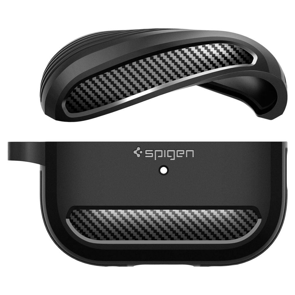 Spigen AirPods Pro 1 / 2 Θήκη Σιλικόνης - Rugged Armor - Matte Black