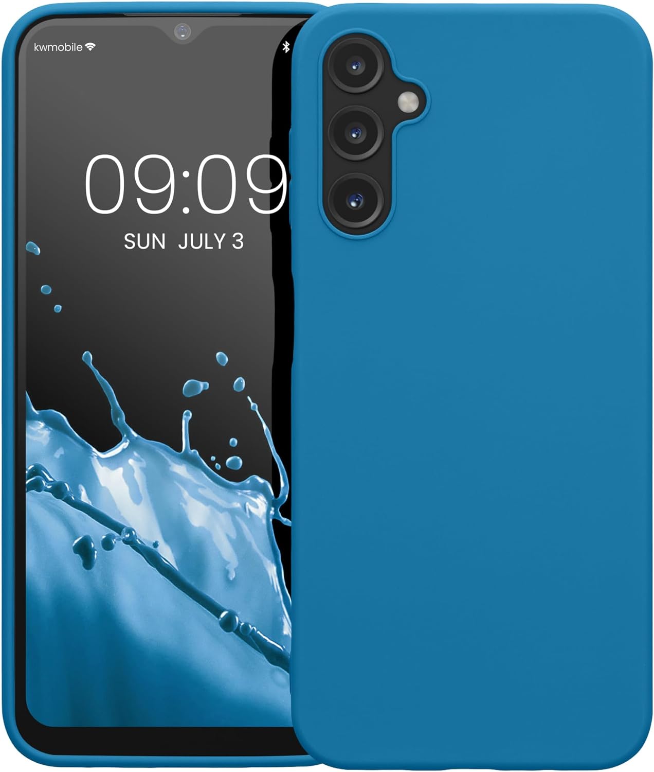 KW Samsung Galaxy A14 5G Θήκη Σιλικόνης TPU - Blue Reef