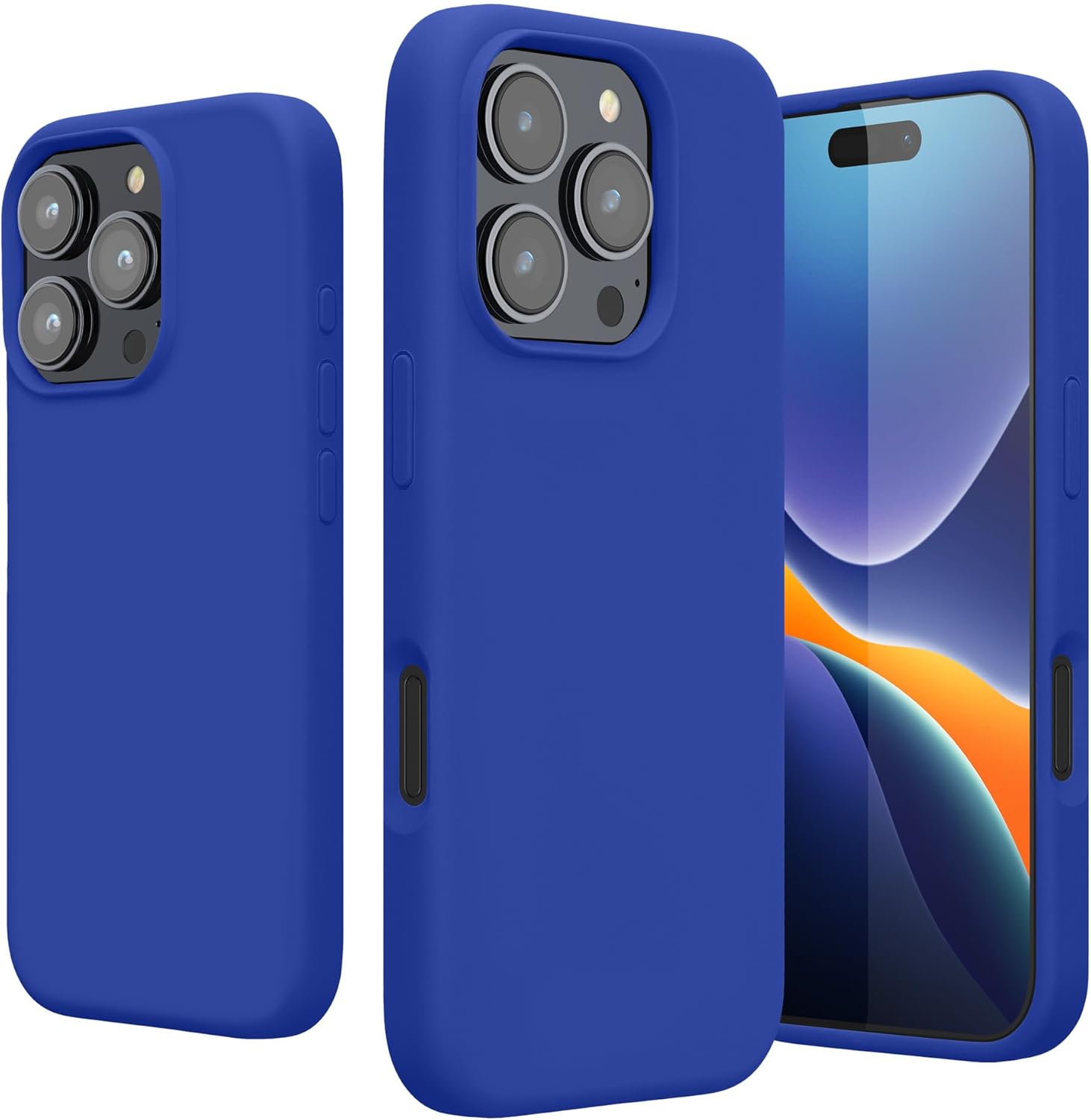 KW iPhone 16 Pro Max Θήκη Σιλικόνης Rubberized TPU - Baltic Blue