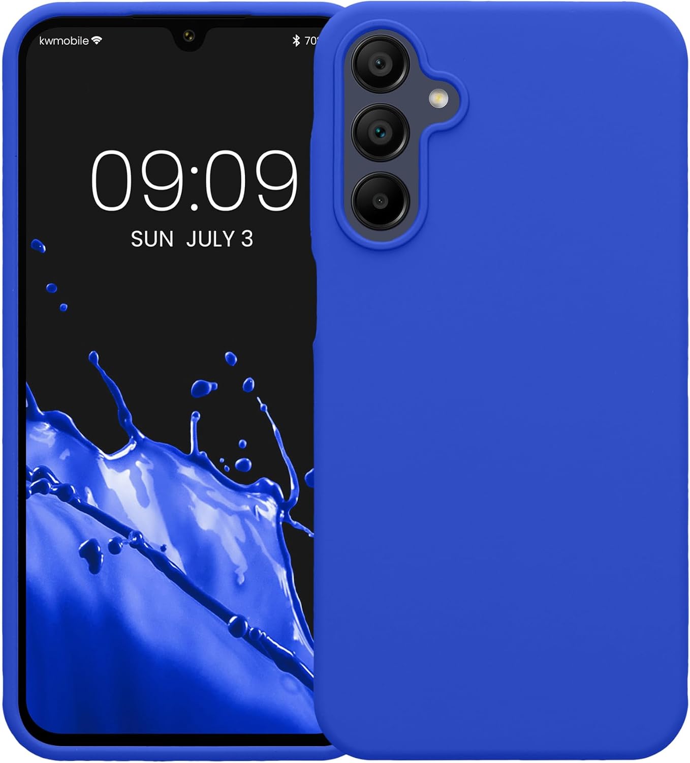 KW Samsung Galaxy A15 4G / A15 5G Θήκη Σιλικόνης Rubberized TPU - Baltic Blue