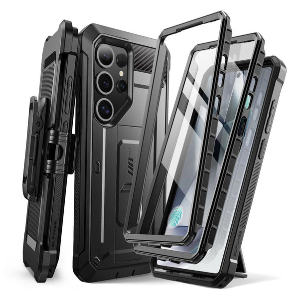 Supcase Samsung Galaxy S25 Ultra Unicorn Beetle Pro 2 Σκληρή Θήκη με Προστασία Οθόνης και Stand - Black - likebrands.gr