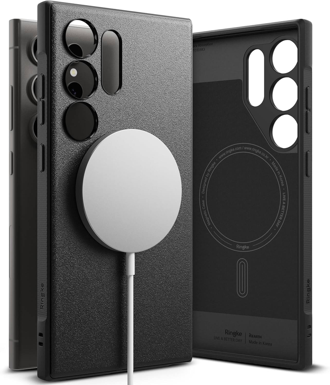 Ringke Samsung Galaxy S24 Ultra - Onyx MagSafe - Θήκη Σιλικόνης - Black