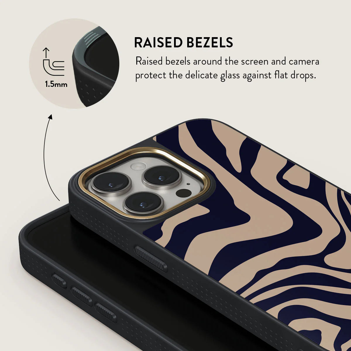 Burga iPhone 15 Pro Elite Σκληρή Θήκη - Gold - Vigilant