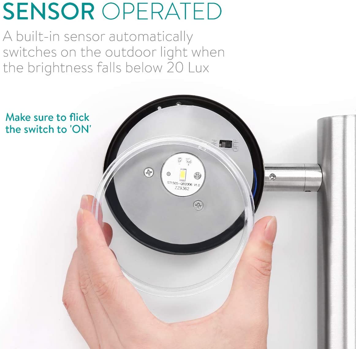 Navaris Solar Garden Light Ηλιακό LED Φωτιστικό Εξωτερικού Χώρου - Ornamental Torch - 51103.01.01