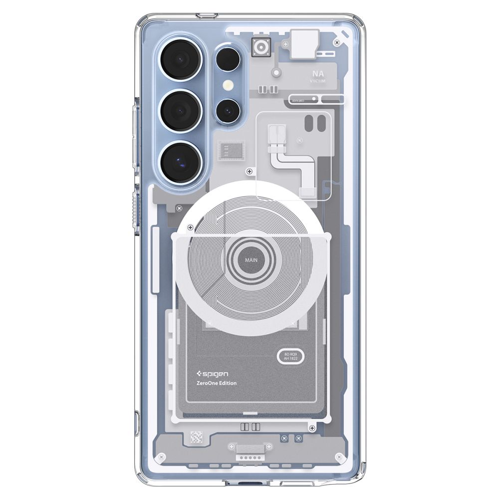 Spigen Samsung Galaxy S25 Ultra Ultra Hybrid Mag Σκληρή Θήκη με Πλαίσιο Σιλικόνης Και MagSafe - Zero One White